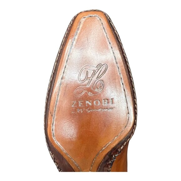 ZENOBI GOODYEAR WELT SADDLE OXFORDS ITALIAN MENS DRESS SHOES NEW EU 40